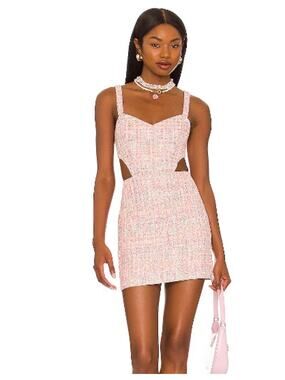 Assignment Revolve Multi Sprikles Maribel Tweed Mini Dress Size L